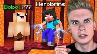 HEROBRINE odkrywa TAJEMNICE... w Minecraft! *zagadka* / Bobo