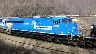 The Conrail Heritage Unit First Trip on NS 11A at Horseshoe Curve