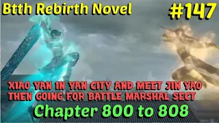 Btth rebirth  session 1 episode 147 |btth2 novel chapter 800 to 808 hindi explanation