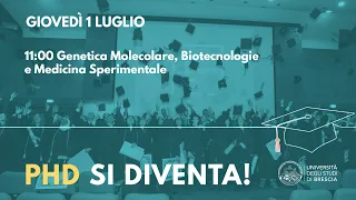 PhD in Genetica Molecolare, Biotecnologie e Medicina Sperimentale