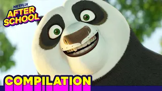 SKADOOSH! Po Being Po for 10+ Minutes | Kung Fu Panda: The Dragon Knight | Netflix After School