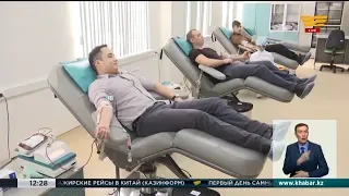 Волонтеры Караганды участвуют в акции по сбору крови