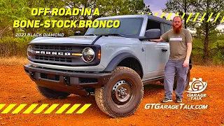 Off-Road in a BONE STOCK Bronco: 2021 Black Diamond Ford Bronco