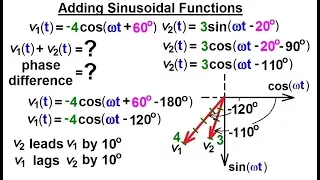 Electrical Engineering: Ch 10 Alternating Voltages & Phasors (7 of 82) Adding Sinusoidal Functions