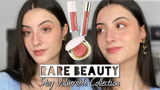 *NEW* RARE BEAUTY STAY VULNERABLE COLLECTION | Test, Review, Swatches | Nearly Mauve