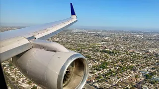 Clear & Smooth Los Angeles Landing – United Airlines – Boeing 757-300 – LAX – N57870 – SCS Ep. 629