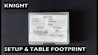 Knight Board Game Setup and Table Footprint