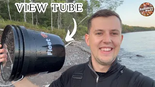 Rockhounding with a NEW VIEW TUBE - Lake Superior Agate Hunting