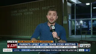 Parents upset after tense CCSD meeting