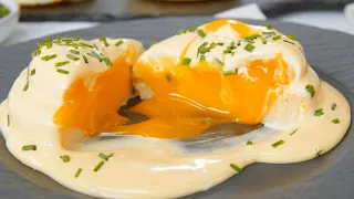 Este é com certeza o melhor ovo pro café da manhã | Fácil e único | Ovos Benedict