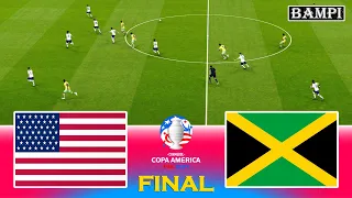 USA vs JAMAICA / Copa America 2024 Final / Full Match All Goals / PES Gameplay PC