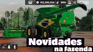 Farming Simulator 20 com colheitadeira nova