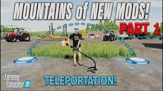 PART 1 | FS22 | MOUNTAINS of NEW MODS! | (Review) Farming Simulator 22 | PS5 | 20th April 2022.