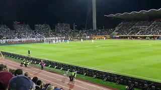 Suomi vs Italia EM karsinta 8.9.2019 Suomen ensimmäinen kulmapotku ja maalipaikka!