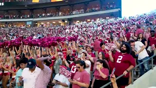 The University of Alabama Million Dollar Band plays Rammer Jammer after Alabama's win over Tennessee