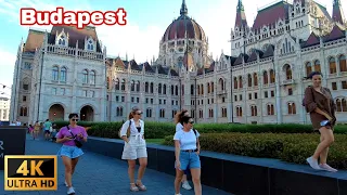 Budapest Hungary Walking Tour 4K - City Tour 4K - Budapest Street Walk