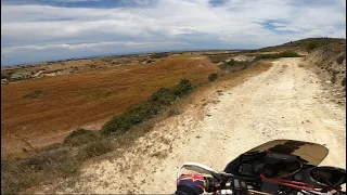 XRV750 Africa Twin foolin around