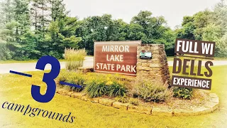 Mirror Lake State Park. State Park Camping at the Wisconsin Dells.