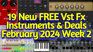 19 Best New FREE VST Plugins, Vst Instruments, Sample Packs & New Year Deals - FEBRUARY 2024 Week 2