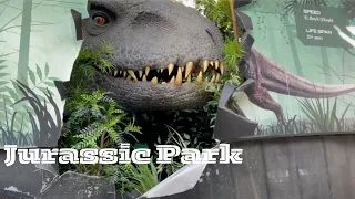 Jurassic park the ride POV. Universal studios Hollywood