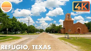 🇺🇸  [4K] Refugio, Texas! 🚘 Drive with me through a Texas town!