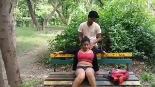 massage prank on cute girl | बहुत मजा आया मसाज करने में 🤤 | HONEY