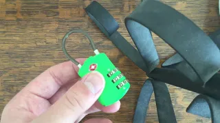 How to pick a TSA 002 cable lock using combination only.