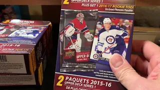 Walmart 2015-16 Upper Deck Series One Box Break 10! Young Guns Hits