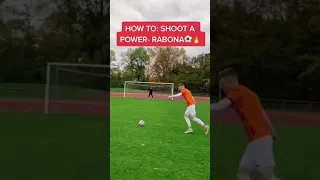 THATS HOW YOU SHOOT A RABONA!#fussball #football #soccer #skills #viral #foryou #tutorial #rabona