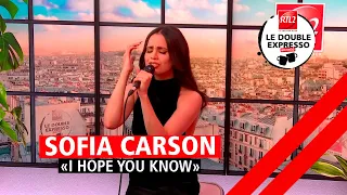 Sofia Carson interprète "I Hope You Know" dans Le Double Expresso RTL2 (02/02/24)