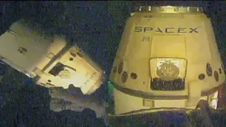 SpaceX CRS-14: Dragon departure from the ISS