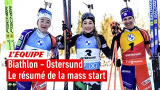 Biathlon 2023 - Nouveau doublé tricolore sur le podium avec Lou Jeanmonnot & Julia Simon à Östersund