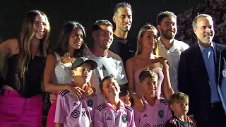 La PRESENTACIÓN de Sergio Busquets al Inter de Miami junto con Lionel Messi 2023