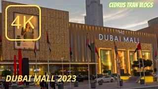 Dubai Mall . The World''s Largest Mall . Walking Tour 4K HD 2023