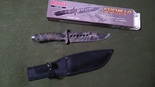 Cuchillo táctico de combate, marca Mendoza