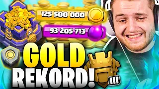 🔥😍125 MIO Gold AUFEINMAL! | RESSOURCEN WELTREKORD?! | ICH spiele Clash of Clans KOMPLETT Falsch!