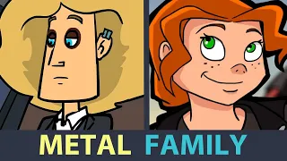 METAL FAMILY la HISTORIA COMPLETA en UN VIDEO | EL PASADO de GLAM | Dart Toons