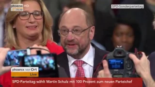Sonderparteitag der SPD: Verkündung des Wahlergebnisses am 19.03.2017