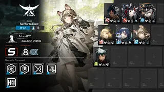 [Arknights] CC#12 Daily Day 4 Risk 8 AFK Strat ( Sal Viento Karst )