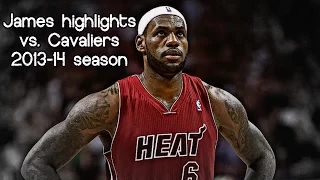 LeBron James 25 pts, 9 ast & 9 reb (NBA RS 2013/2014 - Cleveland Cavaliers vs. Miami Heat)