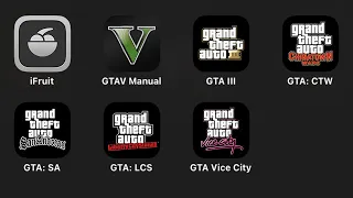 GTA III,GTA CTW,GTA SA,GTA LCS,GTA Vice City,GTA 3,Grand Theft Auto,Chinatown Wars,San Andreas