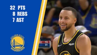 Steph Curry Highlights 32 7 8 (Trail Blazzers vs Warriors) | November 26