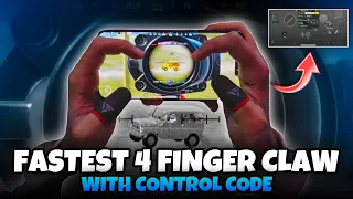 FASTEST AND EASIEST 4 FINGER CONTROLS IN BGMI WITH CONTROL CODE💥(Tips/Tricks) Mew2