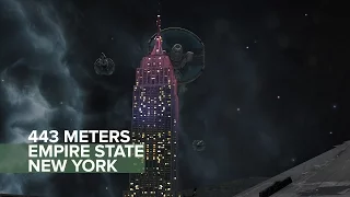 EVE Online - Astrahus Citadel vs Empire State Building