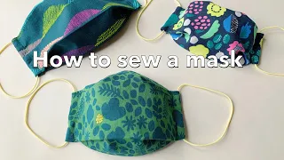 一枚の布で出来る立体マスクの作り方 / How To Sew A Mask / 夏用マスク 大人用 子供用  / 簡単 / Sewing Tutorial / Pikku Saari （ピックサーリ）