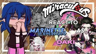 Mlb react to Marinette Akumatized as Daki | gacha club | Kny x Mlb  1/1 🇧🇷🇺🇸