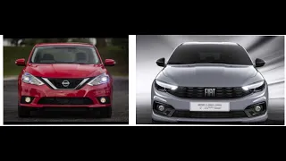 مقارنة بين نيسان سينترا بعد الثبات الالكتروني و فيات تيبو | Nissan Sentra with esb and Fiat Tipo