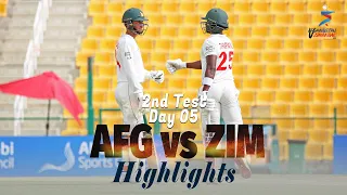 Afghanistan vs Zimbabwe Highlights | 2nd Test | Day 5 | Afghanistan vs Zimbabwe in UAE 2021