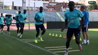 Exercices de vivacité avec les Bleus à Tirana