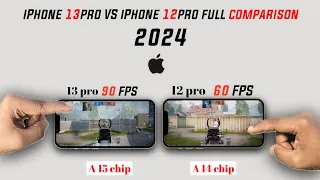 iPhone 13 Pro vs 12pro Pubg/bgmi Test, Side by side full compare in 2024 | Shocking Results 😱